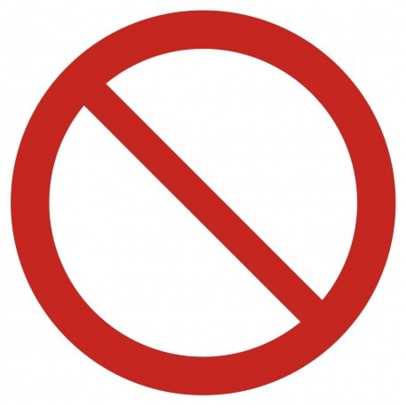 GAP 001 Ogólny znak zakazu