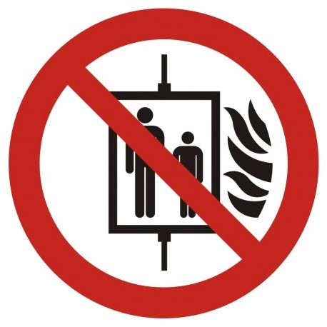 GAP 020 Zakaz używania windy w razie pożaru