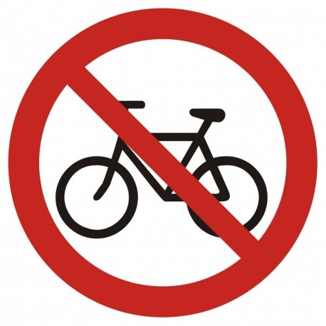 GB014 Zakaz wjazdu na rowerze