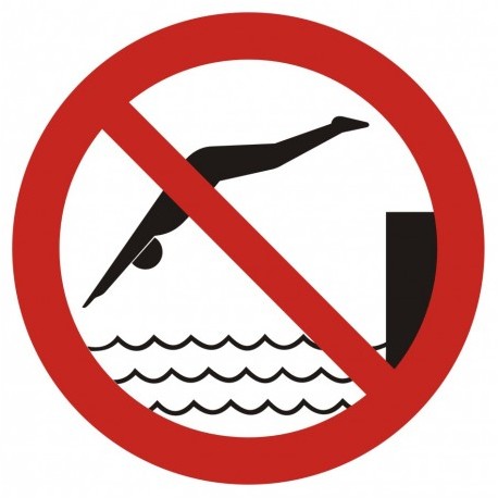 GB015 Zakaz skakania do wody