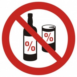 GB024 Zakaz spożywania alkoholu