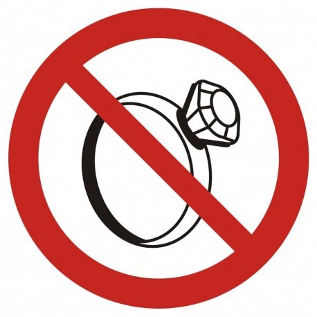 GB030 Zakaz noszenia biżuterii w pomieszczeniach produkcyjnych