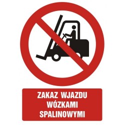 GC 011 Zakaz wjazdu wózkami spalinowymi