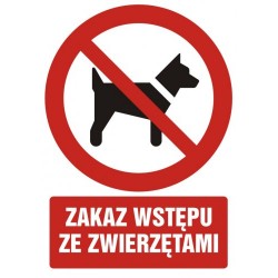 GC 012 Zakaz wstępu ze zwierzętami