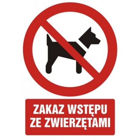 GC 012 Zakaz wstępu ze zwierzętami