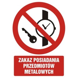 GC 037 Zakaz posiadania przedmiotów metalowych