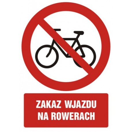GC 039 Zakaz wjazdu na rowerach