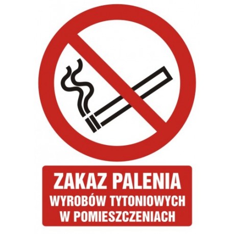 GC 068 Zakaz palenia wyrobów tytoniowych w pomieszczeniach