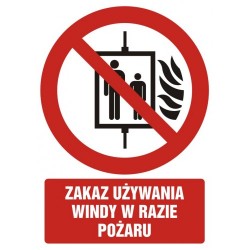 GC 086 Zakaz używania windy w razie pożaru