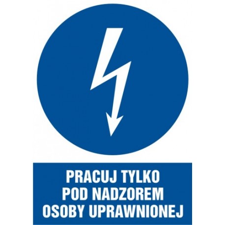 HE 010 Pracuj tylko pod nadzorem osoby uprawnionej