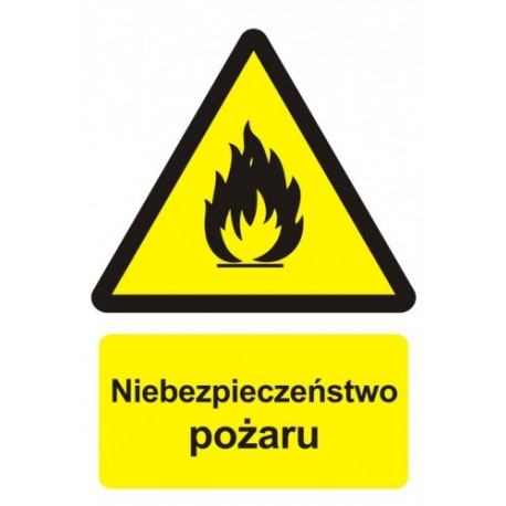 BC001 Niebezpieczeństwo pożaru - materiały łatwopalne