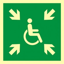 AAE024 Miejsce zbiórki do ewakuacji dla osób niepełnosprawnych