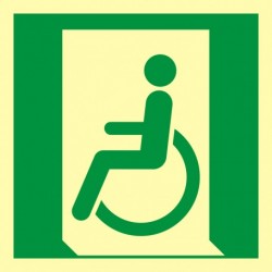 AAE026 Wyjście ewakuacyjne dla niepełnosprawnych (lewostronne)