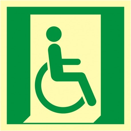 AAE030 Wyjście ewakuacyjne dla niepełnosprawnych (prawostronne)